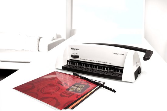 Fellowes Inbindmachine Starlet 2+ - Plastic Bindruggen - 120 vel - Wit Tweede kans