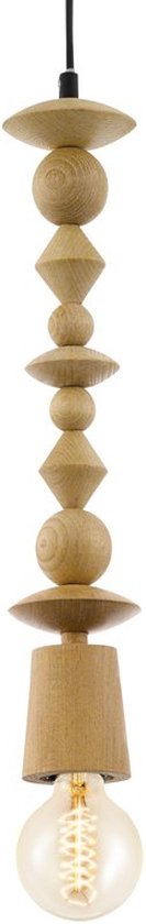EGLO Vintage Avoltri - Hanglamp - 1 Lichts - Eiken Tweede kans