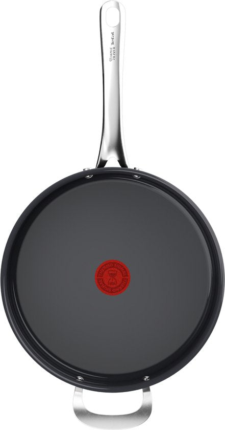 Tefal Jamie Oliver Prima Hapjespan - Ø26 cm - Keramisch - Geschikt voor alle warmtebronnen - Inclusief glazen deksel Tweede kans