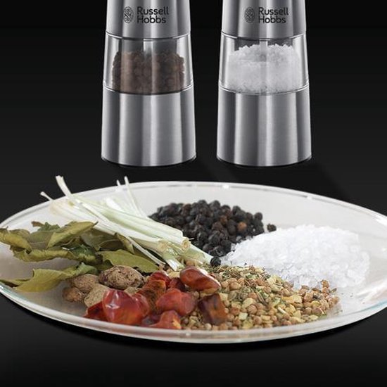 Russell Hobbs Peper- & Zoutmolen Set Elektrisch - 23 cm - RVS Tweede kans