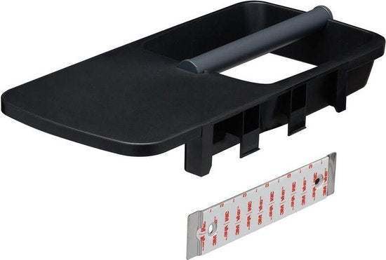 Tiger Tess - Wc rolhouder met planchet - 32,1 cm - Zwart / Antraciet Tweede kans