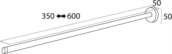 Tiger Boston - Telescopisch Handdoekrek - RVS geborsteld Tweede kans