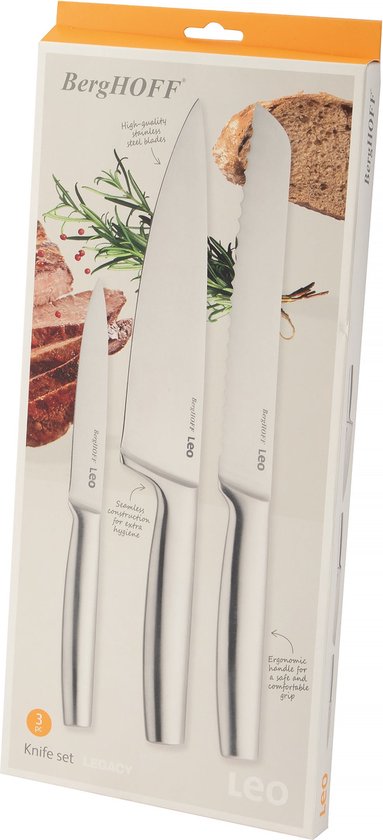 LEO 3-delige classic messenset Legacy - Grijs - Tweede kans