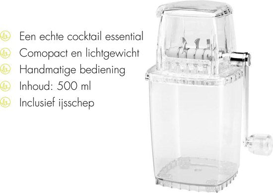 Leopold Vienna - Ice Crusher Transparant - handmatig