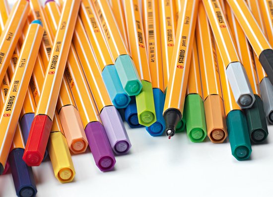 STABILO point 88 - Premium Fineliner - Fine 0,4 mm - Set Met Alle 65 Kleuren