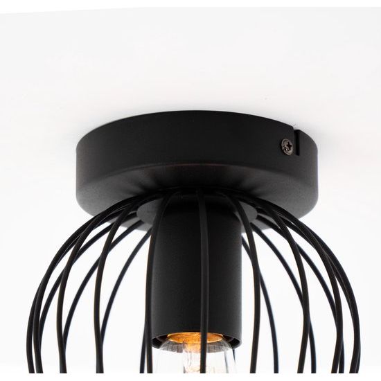 EGLO Newtown Plafondlamp - E27 - Ø 16 cm - Zwart Tweede kans