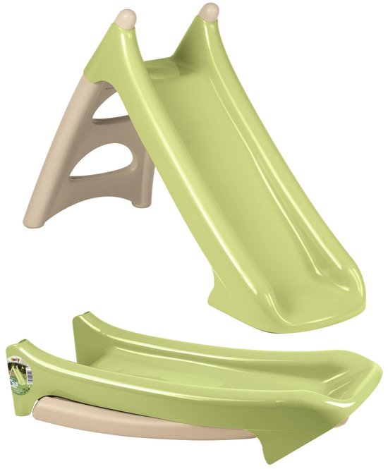 Smoby - Smoby Life - Glijbaan XS - Peuter - voor binnen en buiten - met wateraansluiting - Beige/groen
