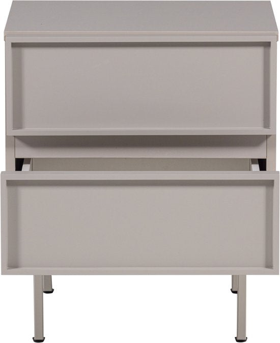 WOOOD Tours Ladekast/ Nachtkastje 2 Lades Melamine/ MDF - Zand
