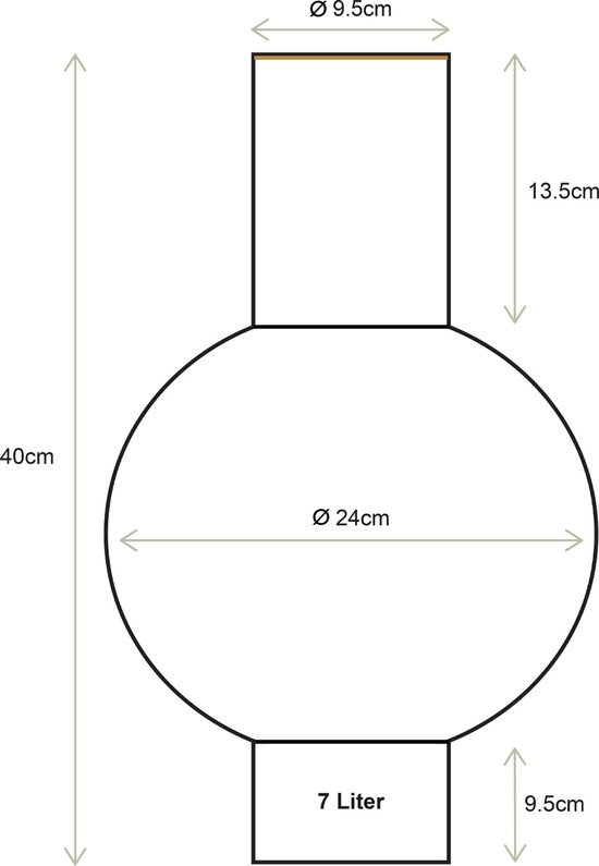 Pip Studio - Vaas - Roze - IJzer - 24x40cm