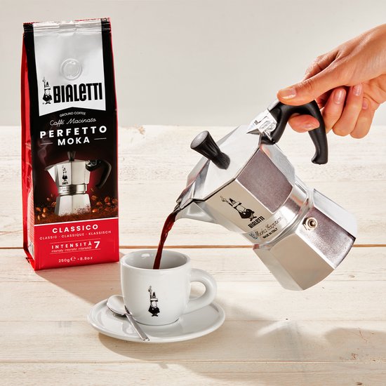 Bialetti Moka Express - Percolator - 4 kops - Aluminium Tweede kans