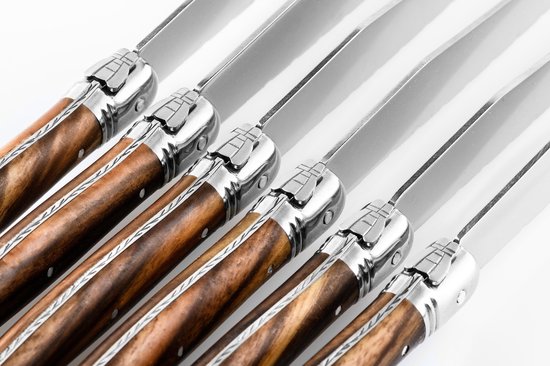 Laguiole Style de Vie Steakmessen Premium Line - 6-delig - Dark Wood Tweede kans