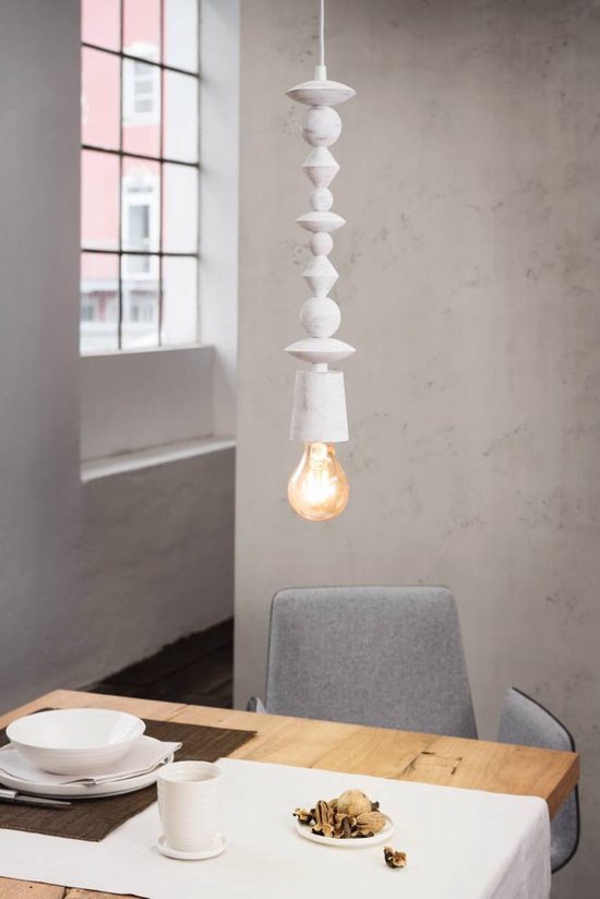 EGLO Vintage Avoltri - Hanglamp - 1 Lichts - Patina Wit