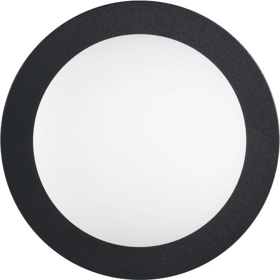 EGLO Mosiano Plafondlamp - Wandlamp - Badkamer - LED - Ø 11 cm - Zwart/Wit Tweede kans