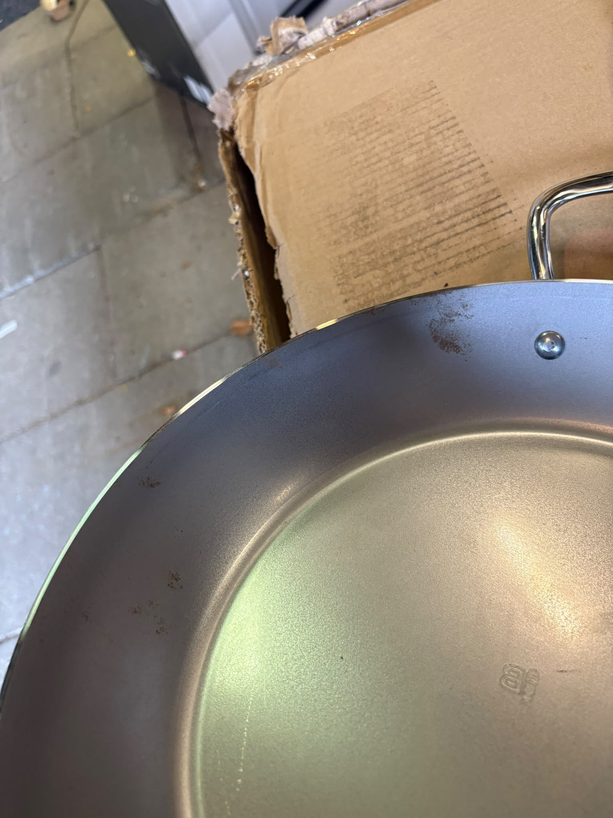 de Buyer Mineral B Pro Koekenpan Ø 32 cm – Plaatstaal – PFAS-vrij – LET OP! roestplekjes