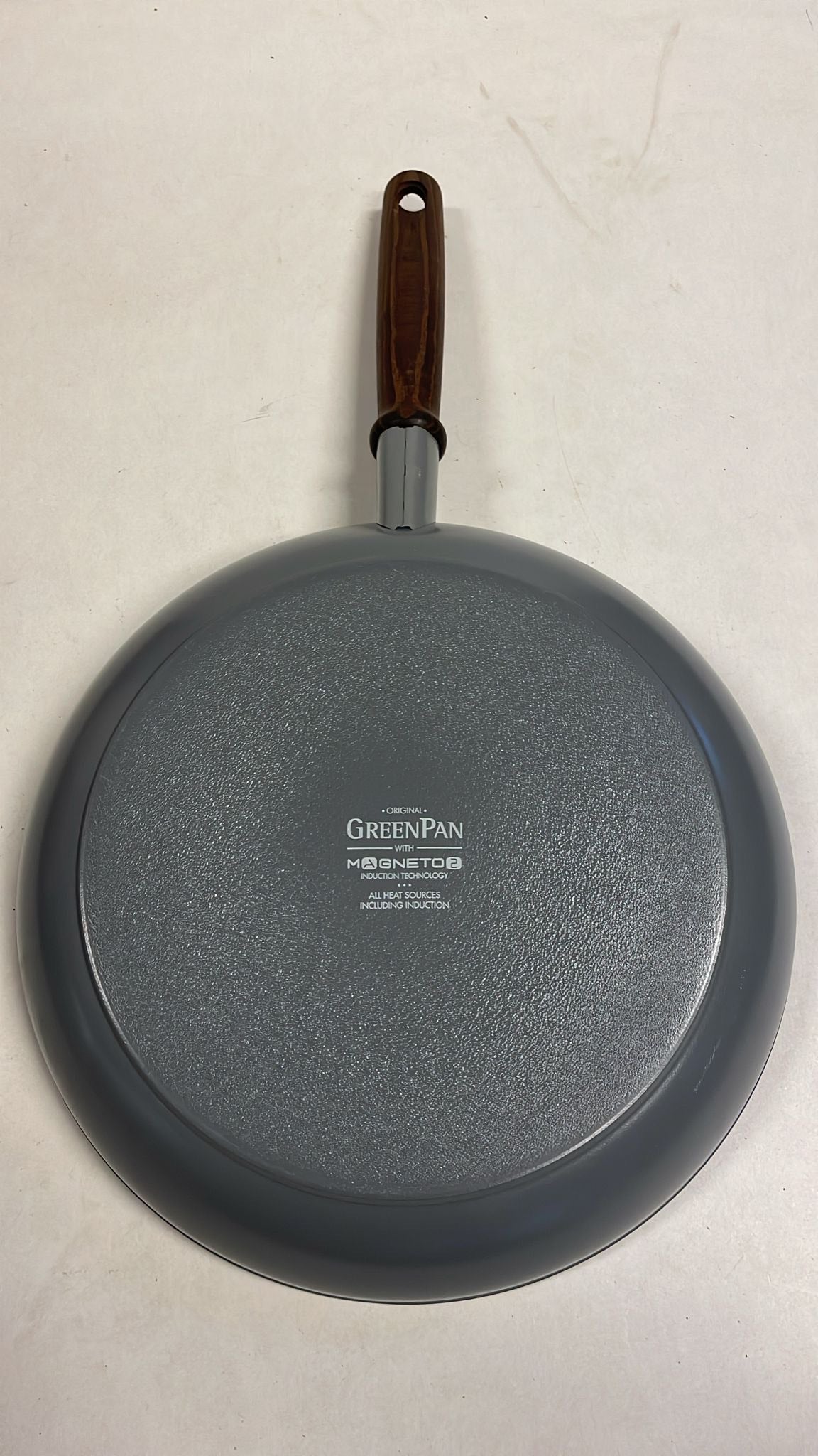 GreenPan Mayflower Pro koekenpan 28cm - grijs - houten handvat - PFAS-vrij