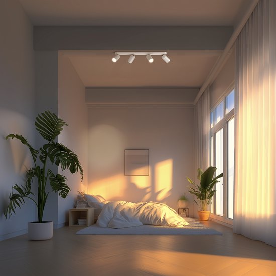 Philips Pongee opbouwspot - 4-lichts - wit tweede kans