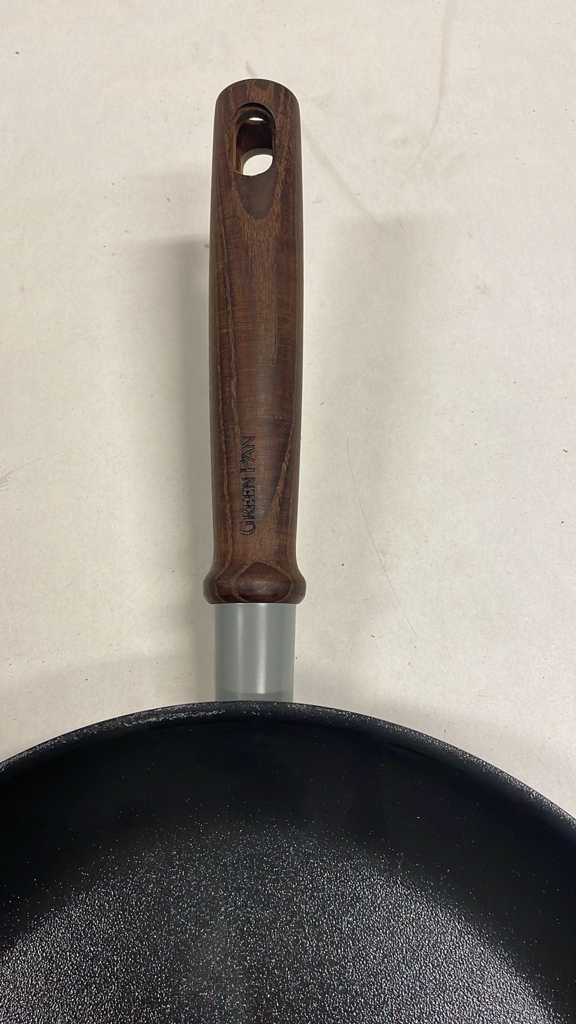 GreenPan Mayflower Pro koekenpan 28cm - grijs - houten handvat - PFAS-vrij