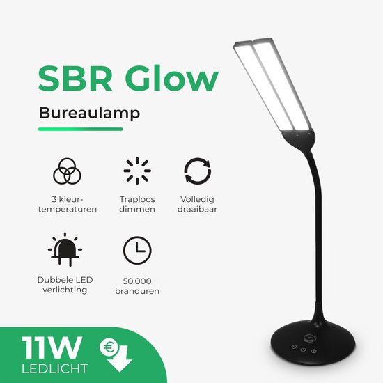 Glow Daglicht Bureaulamp 3000/4500/6500K 220-240V (01-24) Tweede kans