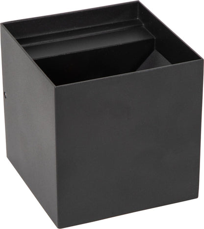 Lucide BOXX - Wandlamp Binnen/Buiten - LED Dimb. - 2x3W 2700K - IP54 - Zwart