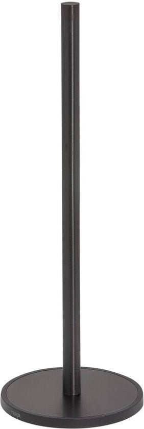 Tiger Tune - Reserverolhouder - vrijstaand - Zwart metaal geborsteld / Zwart - Gunmetal black Tweede kans