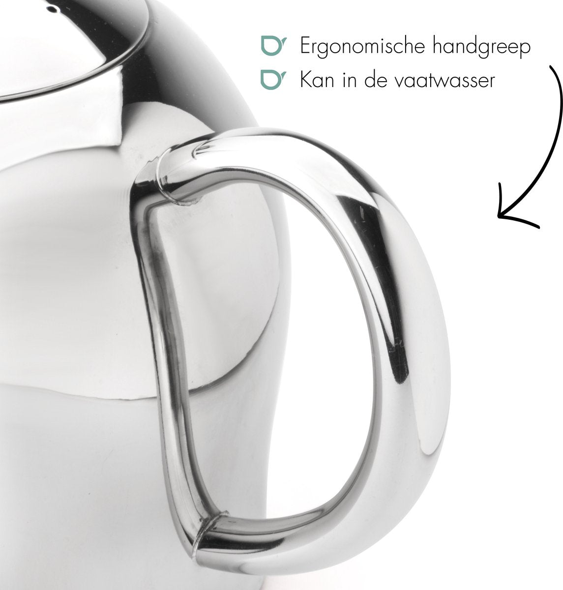 Bredemeijer - Theepot Minuet Santhee 2,0L glanzend Dubbelwandig