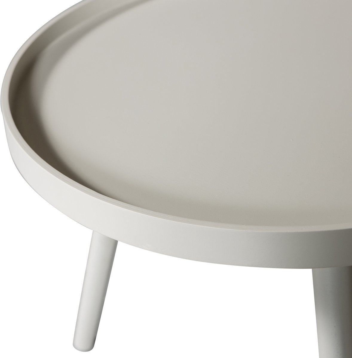 WOOOD Mesa Bijzettafel M - MDF Tafelblad En Grenenhouten Poten - Zand/Beige - 45 x Ø45 cm