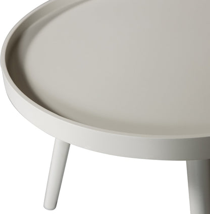 WOOOD Mesa Bijzettafel M - MDF Tafelblad En Grenenhouten Poten - Zand/Beige - 45 x Ø45 cm