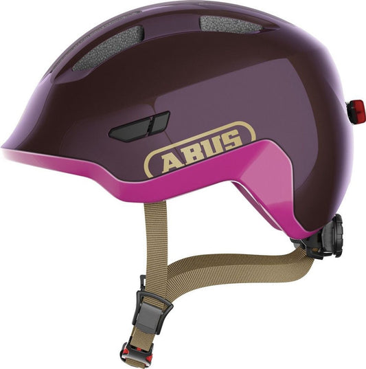 Abus Kinderhelm Smiley 3.0 M LED Royal Purple