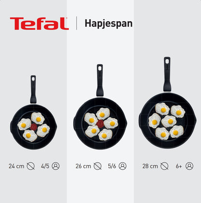 Tefal Renew ON - Hapjespan zonder deksel - Ø24 cm - Met Deksel - Keramisch - PFAS-vrij - Geschikt voor Inductie