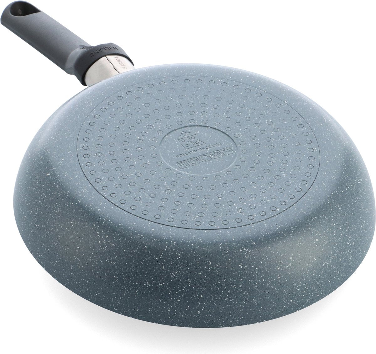 BK Blue Label Granite Keramische Antiaanbak Koekenpan Ø24cm – PFAS-vrij – Inductie Koekenpan –Ovenbestendig tot 160°C – Vaatwasserbestendig – Snelle opwarming – Koudgrepen – Zonder deksel – Blauw