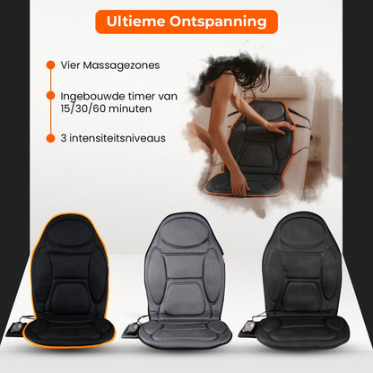 Medivon Cosy Mesh - Shiatsu Massagestoel - Massagemat - Rugmassage en Nekmassage Apparaat - Massagekussen
