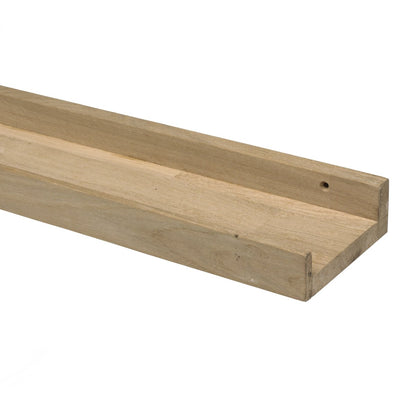 WOOOD Studio Fotolijstplank - Eikenhout - 5x120x10 Zonder bevestigingsschroeven