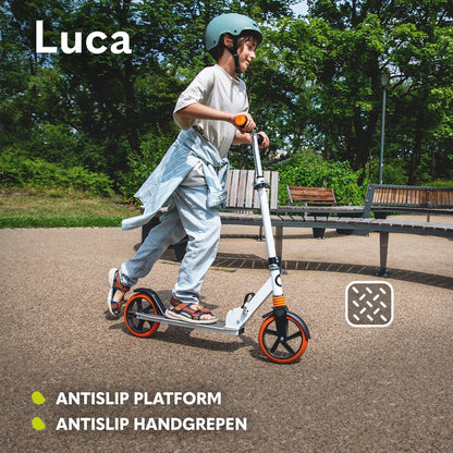Lionelo Luca Step - Opvouwbare Scooter tot 100 kg - ABEC-7 Lagers - 200 mm Wielen - ShockResist Demping - 3 Hoogte-instellingen - Antislip Platform - Tieners & Volwassenen