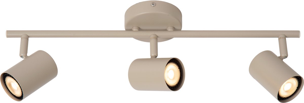 Lucide JOA - Plafondspot (Plafondlamp) - 3xGU10 - Taupe