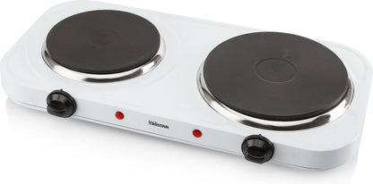 Tristar Elektrische kookplaat 2500W - KP-6245 - 2 Kookzone - Vrijstaand - Wit Tweede kans