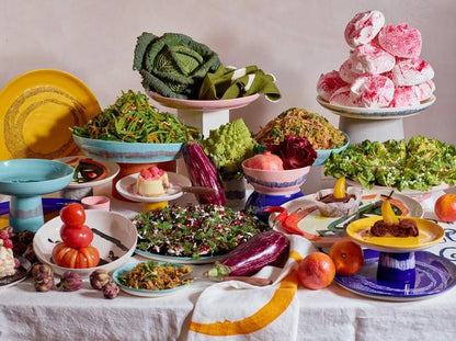 Serax - Ottolenghi Feast - Serveerkom M - Azurblauw/Rood - 36 Ø