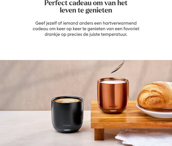Ember Cup Coffee Cup - Smart Mug met Mobiele App - Cup Warmer - Koffiekopjes met Instelbare Temperatuur Tweede kans