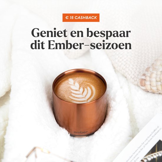 Ember Cup Coffee Cup - Smart Mug met Mobiele App - Cup Warmer - Koffiekopjes met Instelbare Temperatuur Tweede kans