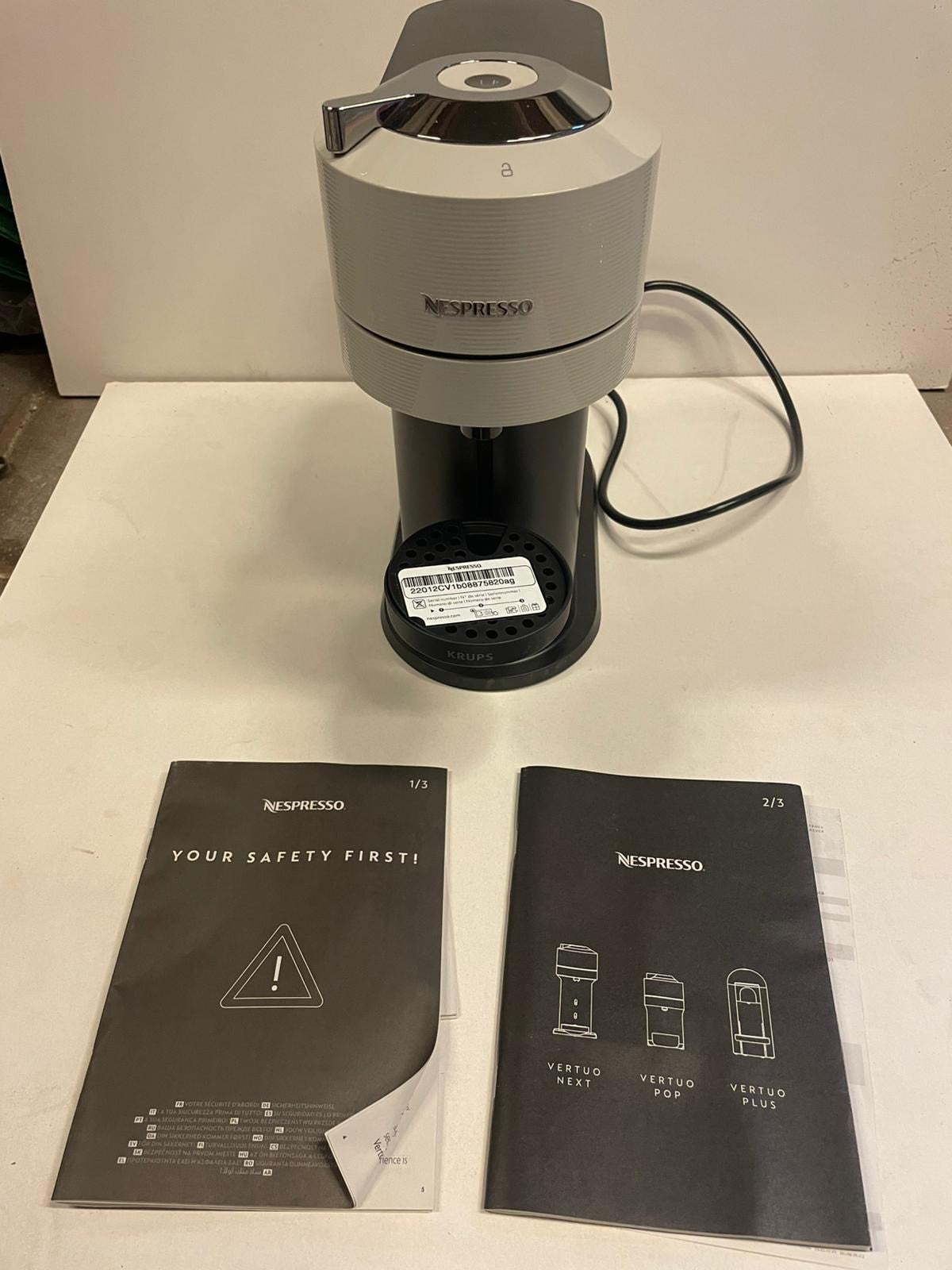 Krups Nespresso Vertuo Next XN910B10 - Koffiecupmachine - Grijs
