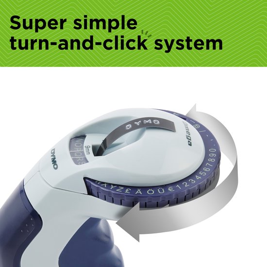 DYMO Omega labelmaker voor reliëfdruk | Kleine Lettertang met draaiklikwiel Tweede kans
