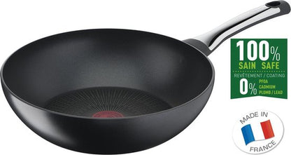 Tefal Excellence Wokpan - Thermo-Signal™ - Titanium Anti-Aanbaklaag - Zwart - 28 cm Tweede kans