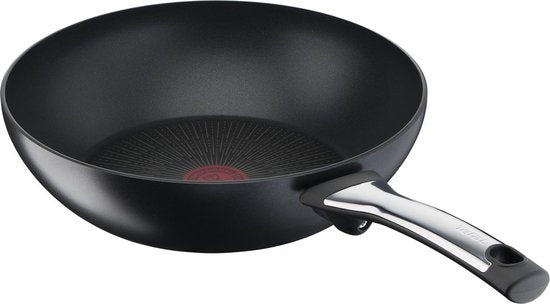 Tefal Excellence Wokpan - Thermo-Signal™ - Titanium Anti-Aanbaklaag - Zwart - 28 cm Tweede kans