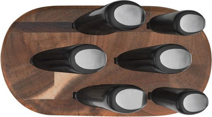 Tefal Jamie Oliver Messenset - 6-delig - Inclusief Messenblok - Hout/RVS - Professionele Kwaliteit Tweede kans