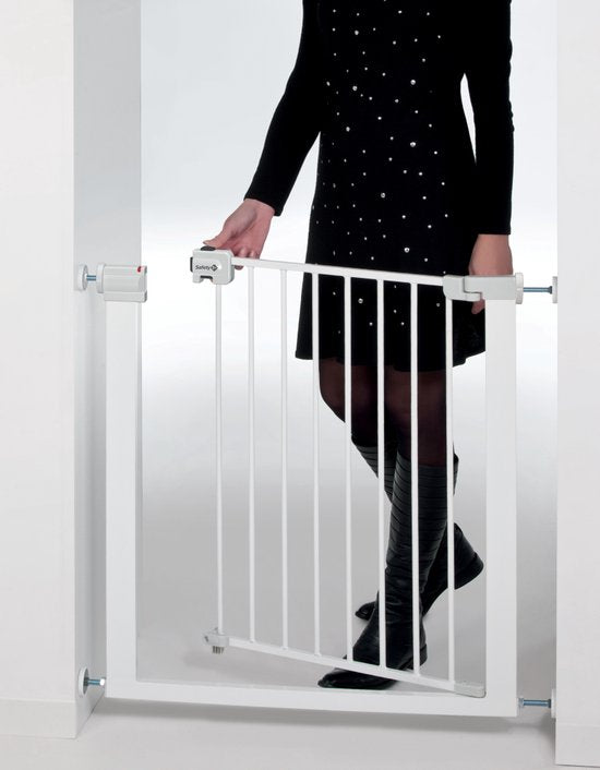 Safety 1st Easy Close Traphekje zonder boren - Excl. verlengstukken - 73 t/m 80 cm - Metal Black