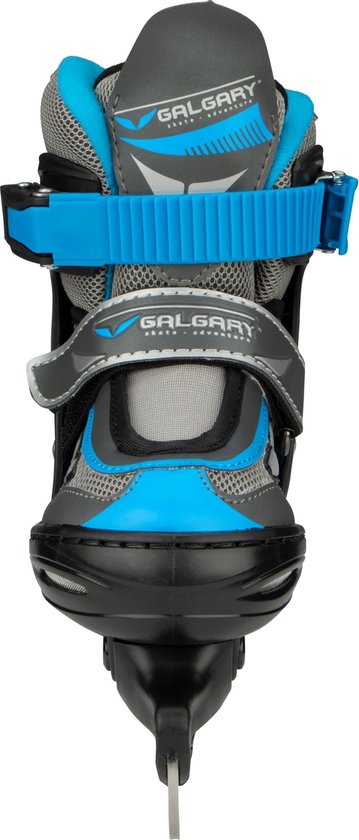Galgary IJshockeyschaatsen Junior (verstelbaar) - Maat 38-41 - Grijs/Blauw
