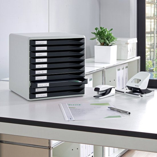 Leitz Ladenblok met 10 laden - Wit/Zwart