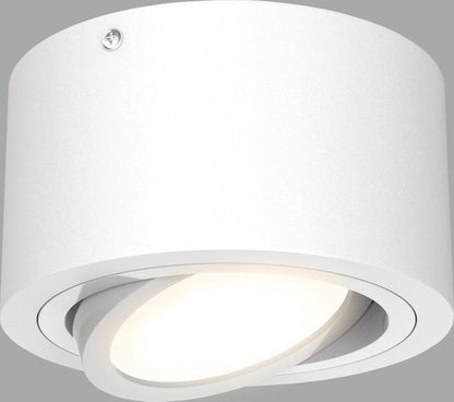 BRILONER Tube - LED Opbouwspot - plafondspot - plafonniére kantelbaar - 3.000K warm wit licht - 5W - Ø 9cm - wit Tweede kans