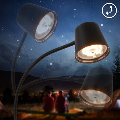 BRILONER Cielo - Oplaadbare Vloerlamp - dimbaar - led staande lamp - snoerloze - USB-C - 126,5 x 21 cm - zwart Tweede kans