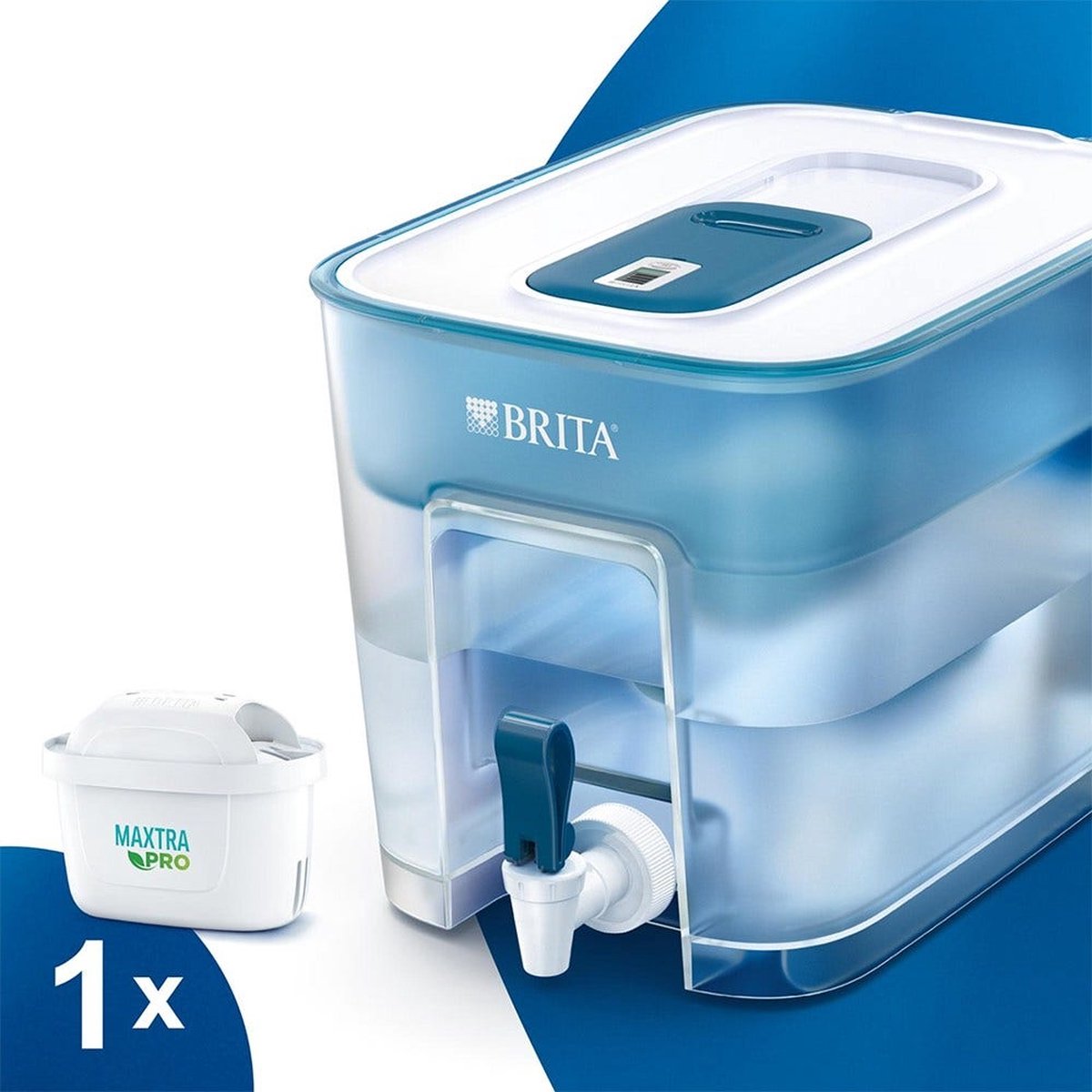 BRITA - Waterfilterkan Flow Cool - Blauw - 8,2L Tweede kans