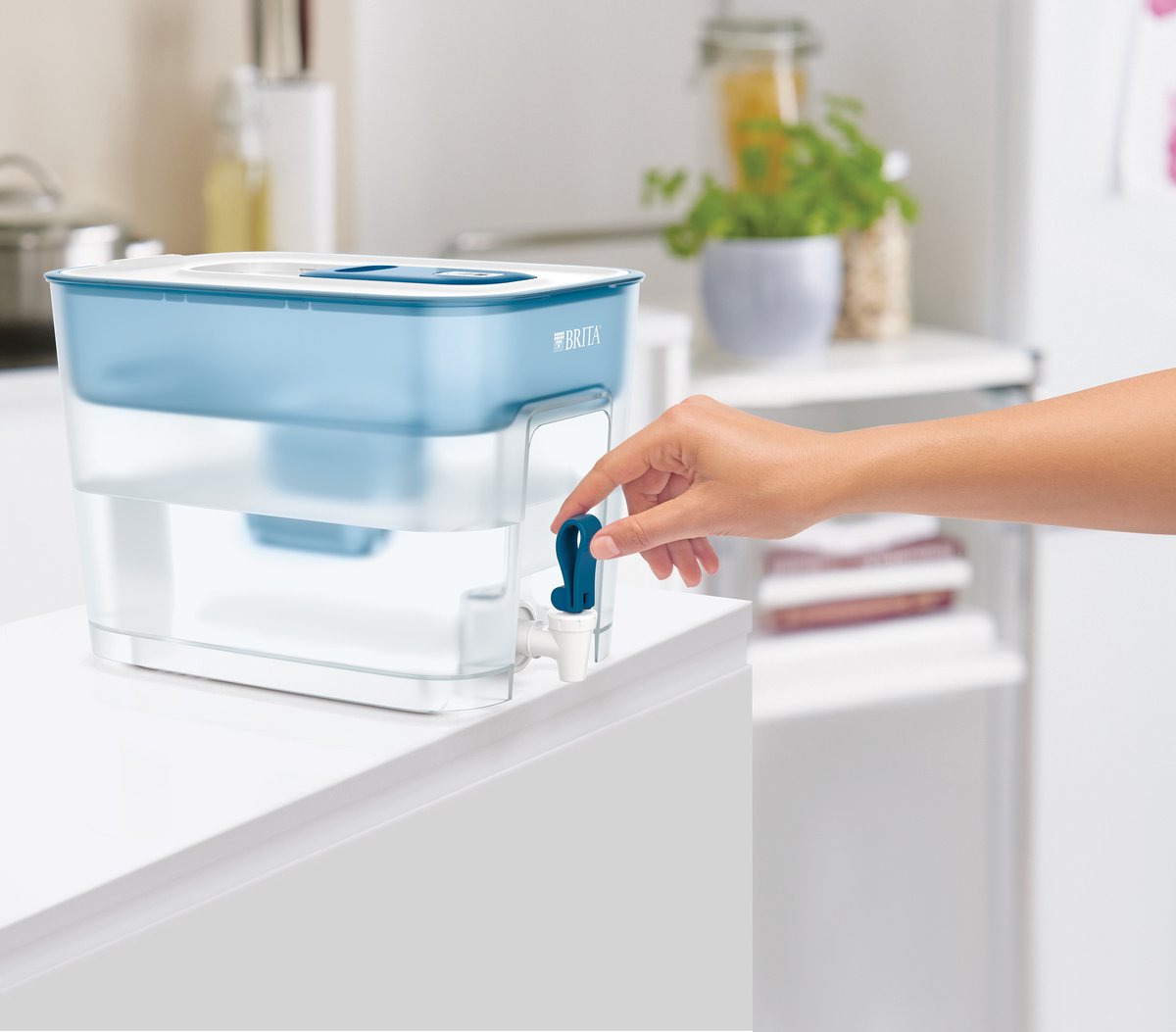 BRITA - Waterfilterkan Flow Cool - Blauw - 8,2L Tweede kans